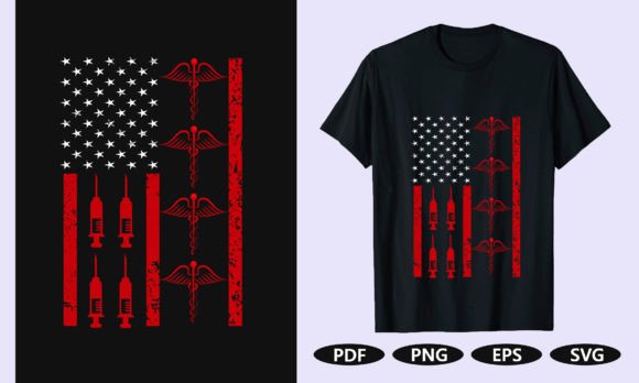 American Nurse T-shirt Design
