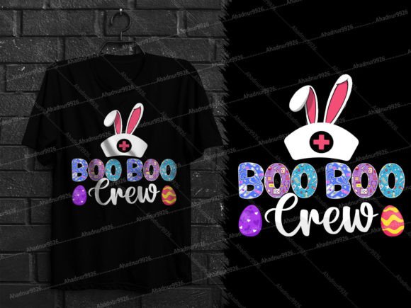 Boo Boo Crew Easter Nurse T Shirt Design