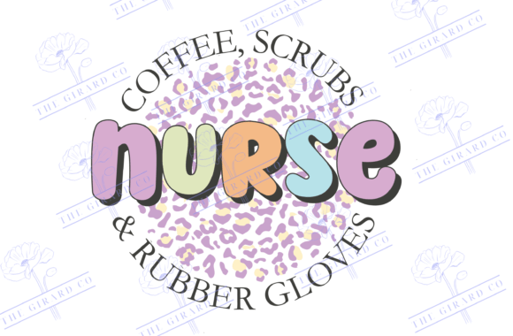 Coffee Scrubs Rubber Gloves, Nurse