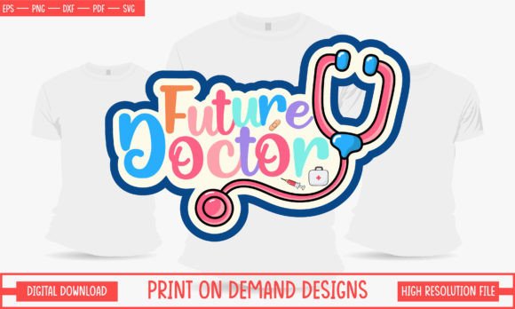 Doctor and Nurse Print Item Design