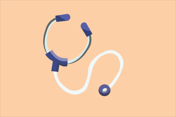Medical Stethoscope Doctor Icon Graphic