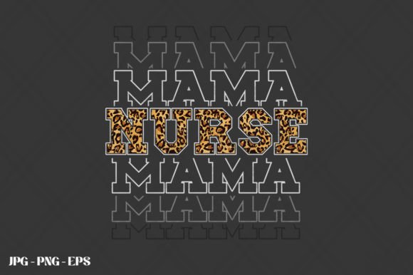 Mothers Day Nurse Mama Leopard Print