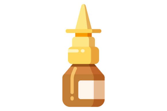 Nasal Spray Bottle. Medical Treatment Fl