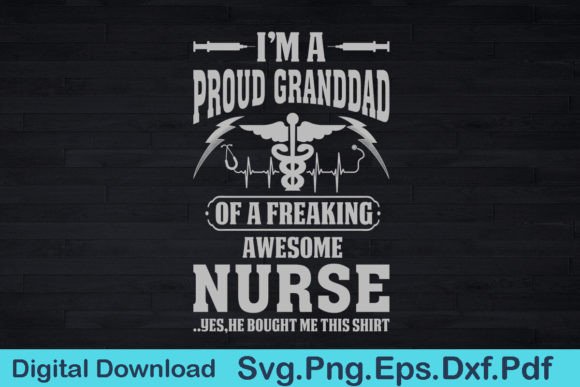 Nurse Granddad T-Shirt Gift for Granddad