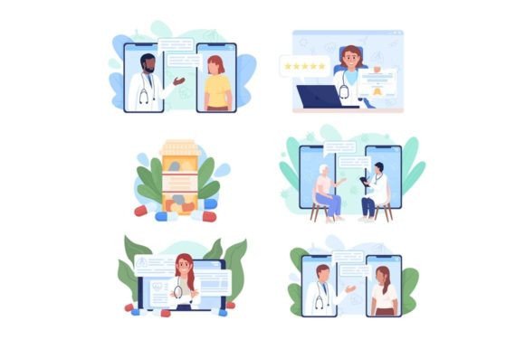 Online Medical Services Set