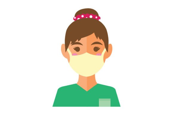 People Character Masked Nurse