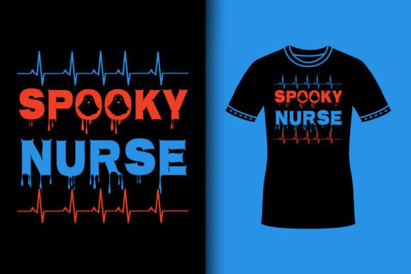 Spooky Nurse Retro Halloween Nurse Shirt