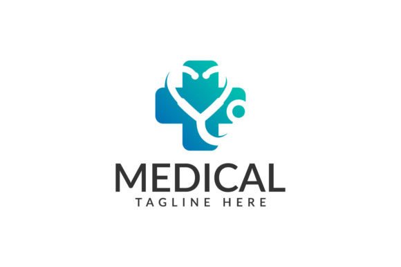 Stethoscope with Plus Medical Logo