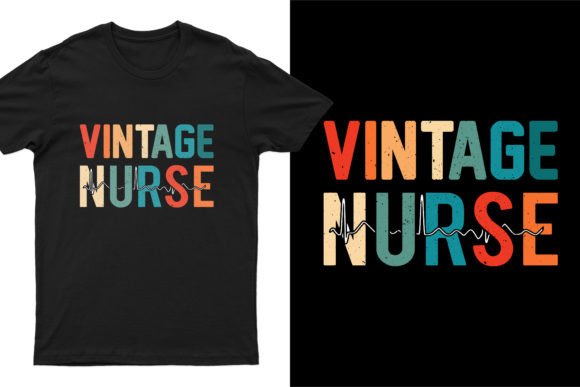 Vintage Nurse T-shirt Design